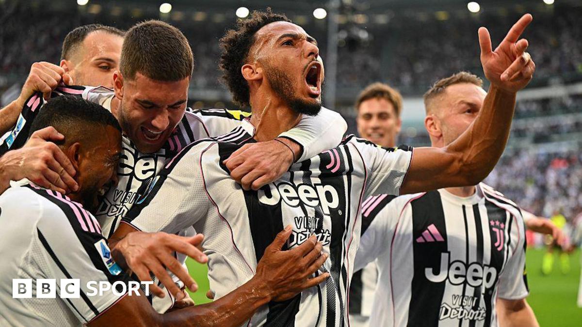 Lloyd Kelly celebrates after scoring for Juventus against Inter Milan at Allianz Stadium on September 13, 2025