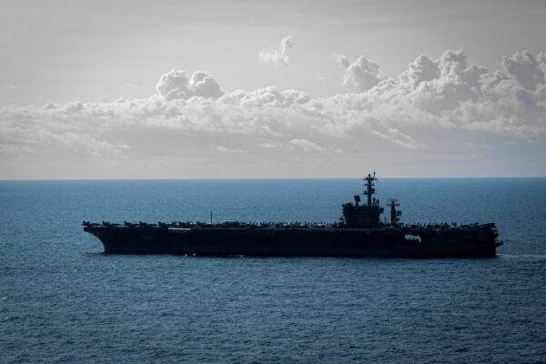 Carrier USS Nimitz Transits Singapore Strait, Operates in South China Sea
