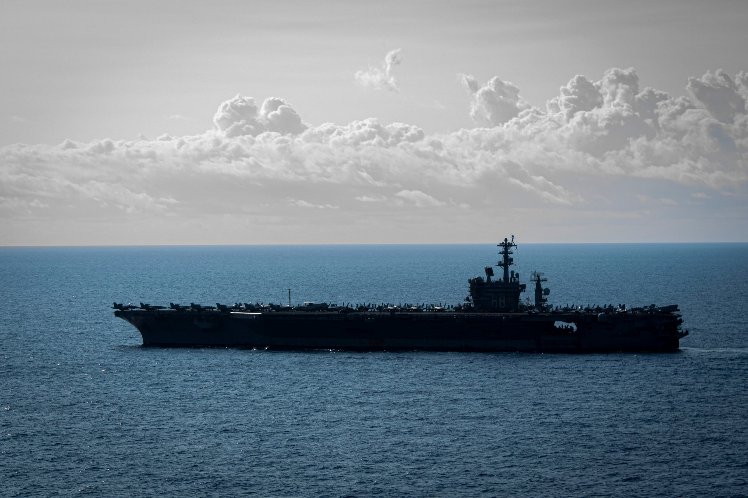 Carrier USS Nimitz Transits Singapore Strait, Operates in South China Sea