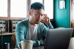 Man on the computer
