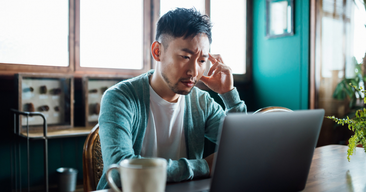 Man on the computer