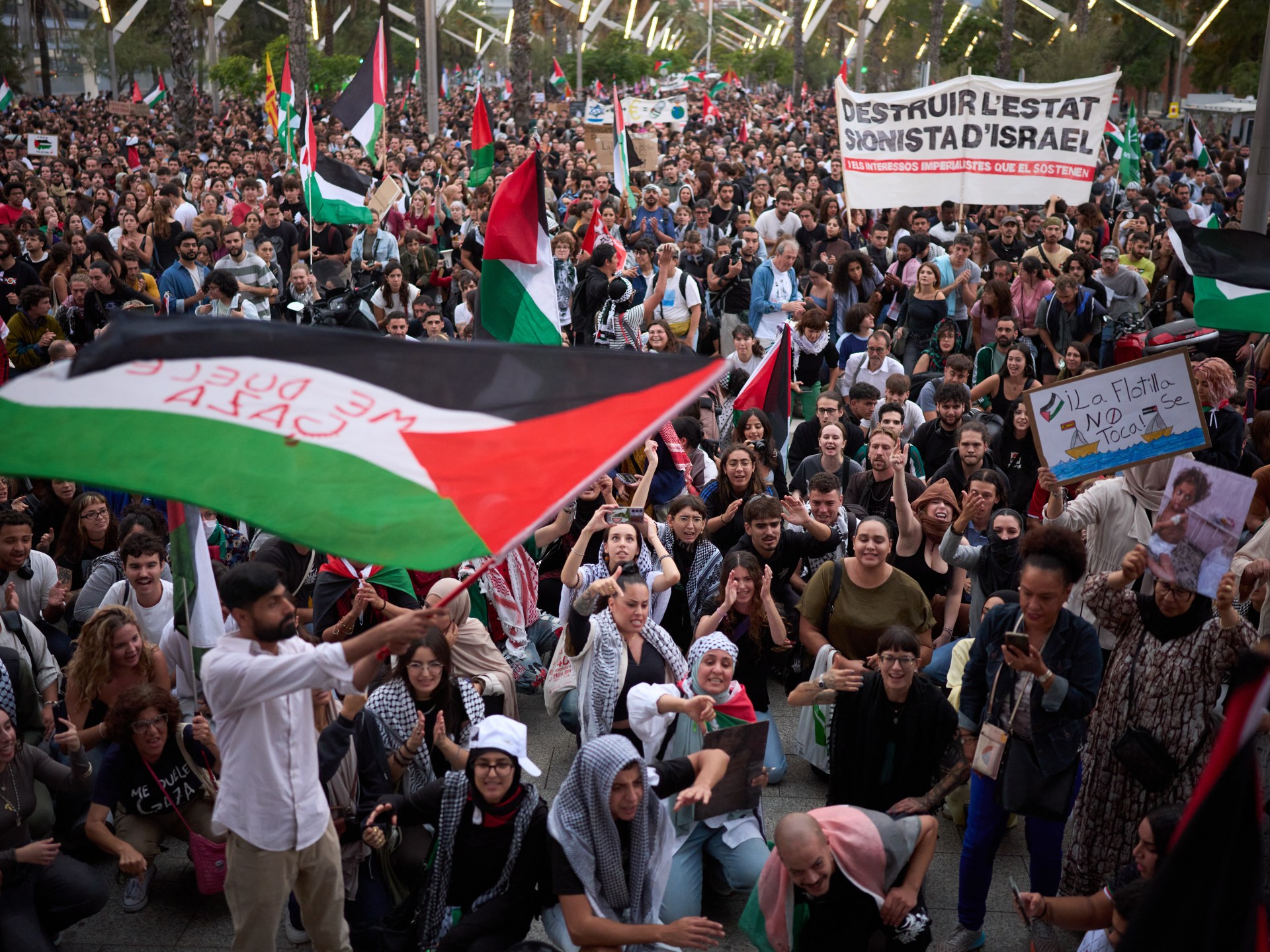Global protests erupt over Israeli interception of Gaza aid flotilla | Gaza News