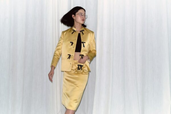 Buyers Favor Comfort And Romance At Shanghai Fashion Week A look from Ao Yes' spring 2026 collection.