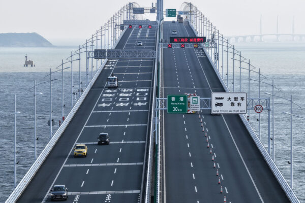 The Hong Kong-Zhuhai-Macao Bridge records 93 million trips in seven years