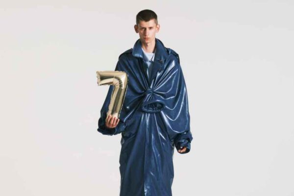 A look from Lucas Emilio Brunner, the winner of the fashion Grand Prize at the 40th Hyères festival