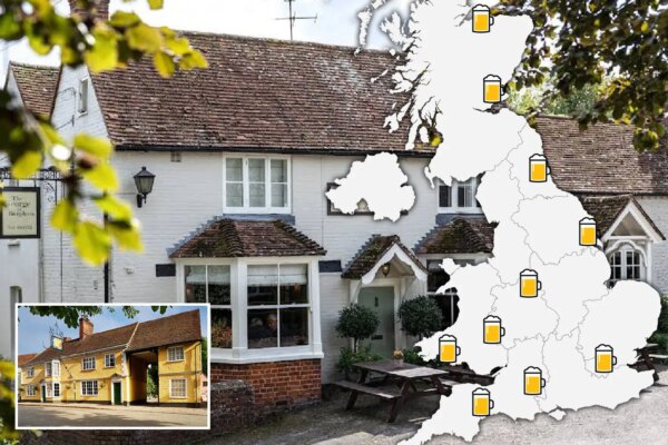 Map reveals Britain's 100 best pubs including nation's first ever gastro boozer