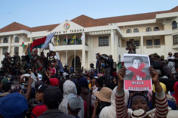 Madagascar president warns of attempted coup after soldiers join protests