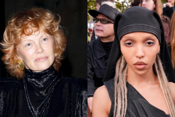 Pamela Anderson and FKA Twigs at Paris Fashion Week, best celebrities hair and makeup at paris fashion week