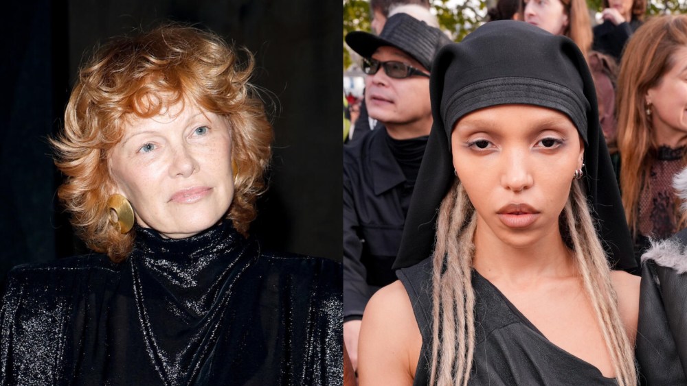 Pamela Anderson and FKA Twigs at Paris Fashion Week, best celebrities hair and makeup at paris fashion week
