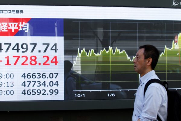Politics jolts markets as Japan stocks soar 4%, bitcoin leaps to record high with gold