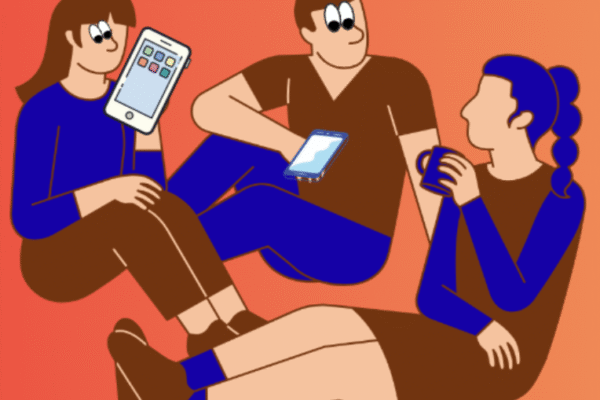 Connected, but not connecting - today's conversations often happen through screens, even when we’re side by side.