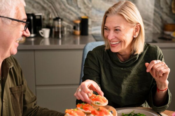 Eating healthy, benefits, seniors