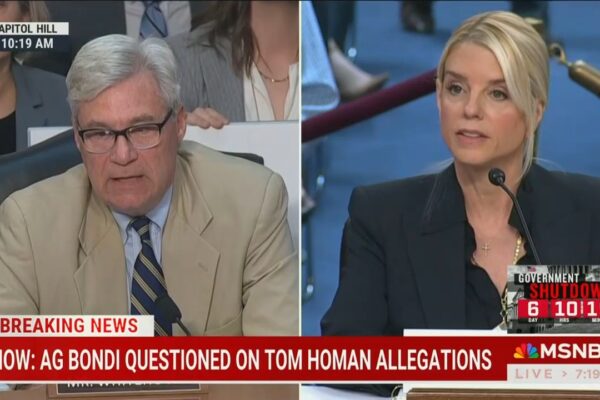 Pam Bondi Stonewalls Dem Senator Over $50,000 Homan Sting