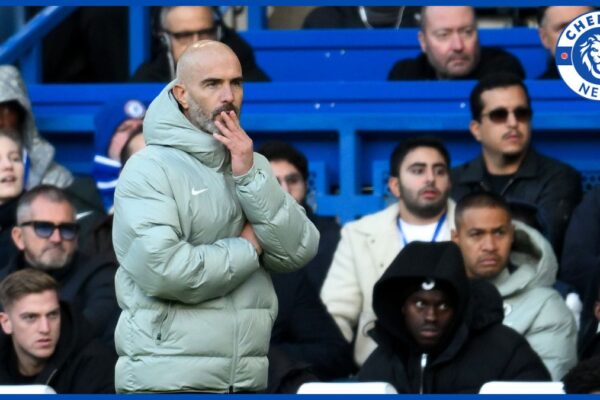 Enzo Maresca on the touchline.