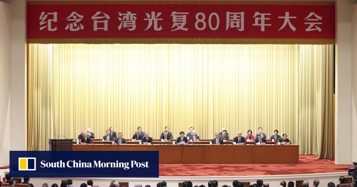 Beijing’s Wang Huning takes aim at ‘Taiwan independence’ in restoration day address
