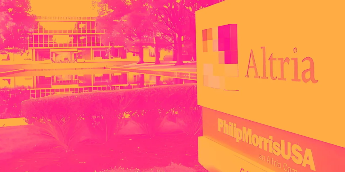 Why Altria (MO) Shares Are Getting Obliterated Today