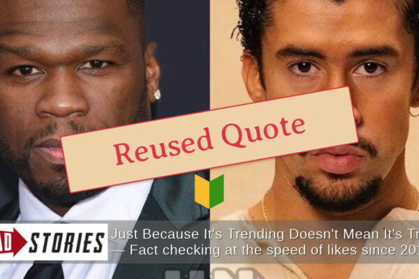 Fact Check: Celebrities Are NOT Clapping Back At Bad Bunny After He Told Americans To Learn Spanish Before The Super Bowl — Clickbaiters Made Up The Controversy Fact Check: Celebrities Are NOT Clapping Back At Bad Bunny After He Told Americans To Learn Spanish Before The Super Bowl -- Clickbaiters Made Up The Controversy