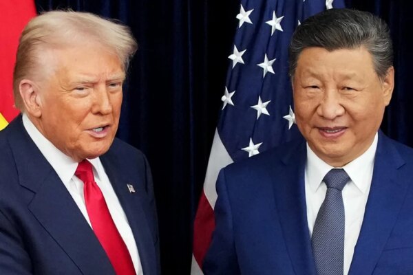 What happened during Trump's meeting with Xi Jinping