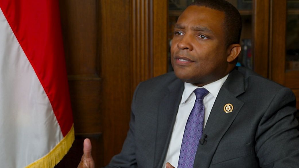 Democratic Rep. Don Davis won re-election in North Carolina’s only toss-up U.S. House race. (Spectrum News 1/Reuben Jones)