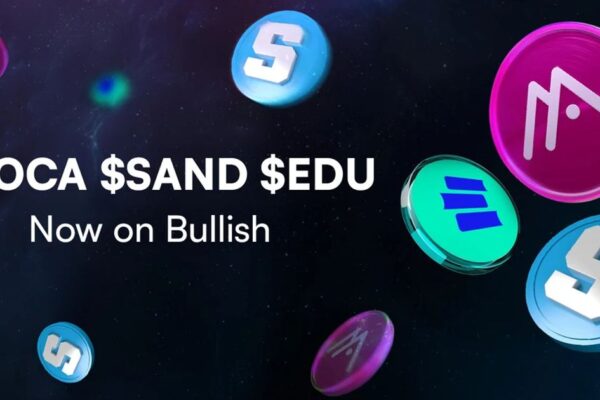 Animoca tokens MOCA, SAND and EDU go live on Bullish for Hong Kong customers