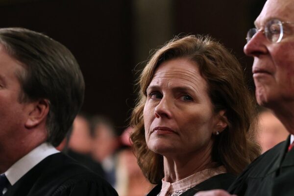 As justices confront harassment, death threats and an assassination attempt, Barrett declares "I'm not afraid"