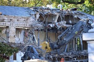 White House begins demolition of part of East Wing for Trump's ballroom