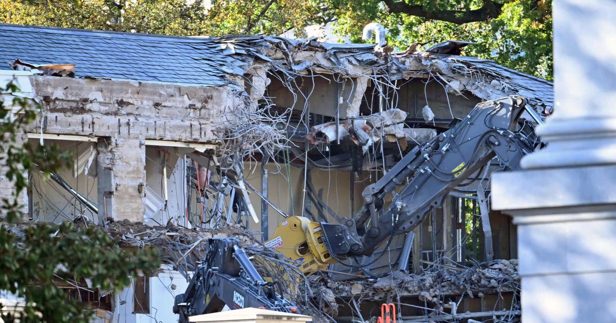 White House begins demolition of part of East Wing for Trump's ballroom