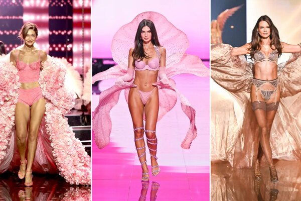 Gigi Hadid, Emily Ratajkowski walk Victoria's Secret Fashion Show runway