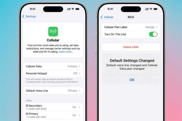 How to switch eSIM on iPhone