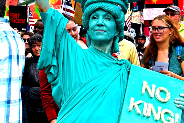 ‘No Kings’ protesters flood NYC on day of anti-Trump rallies across US | Donald Trump
