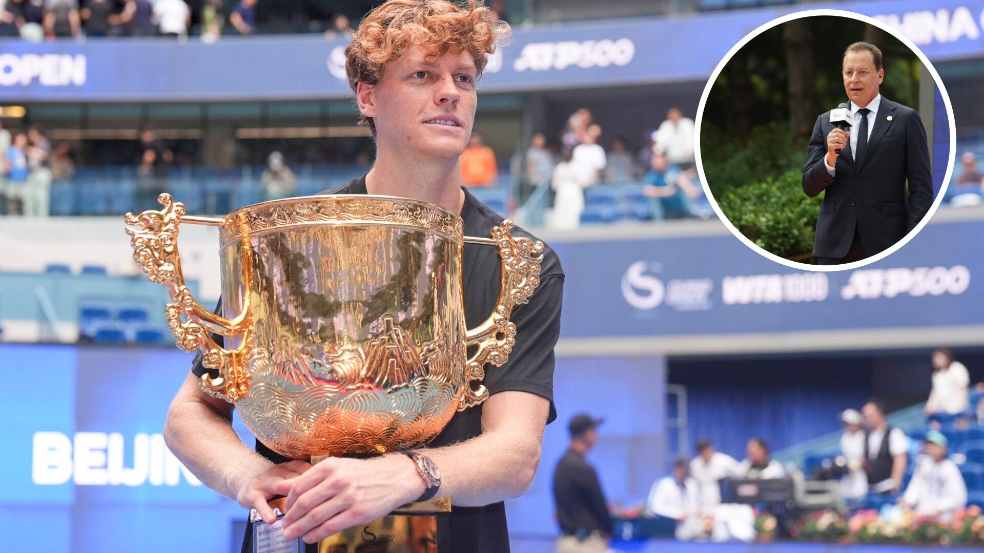 What Jannik Sinner told the China Open tournament director he experienced that is completely different to other events