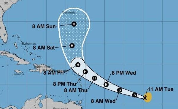 Tropical Storm Jerry forms over the central Atlantic, becoming the 10th named storm this hurricane season Tropical Storm Jerry forms over the central Atlantic, becoming the 10th named storm this hurricane season
