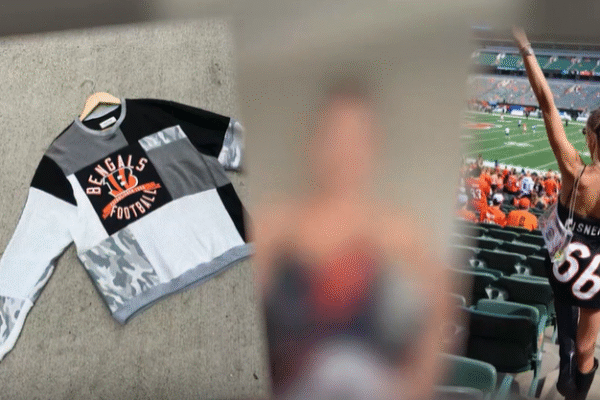 Cincinnati native's custom gameday fashion goes viral among NFL wives