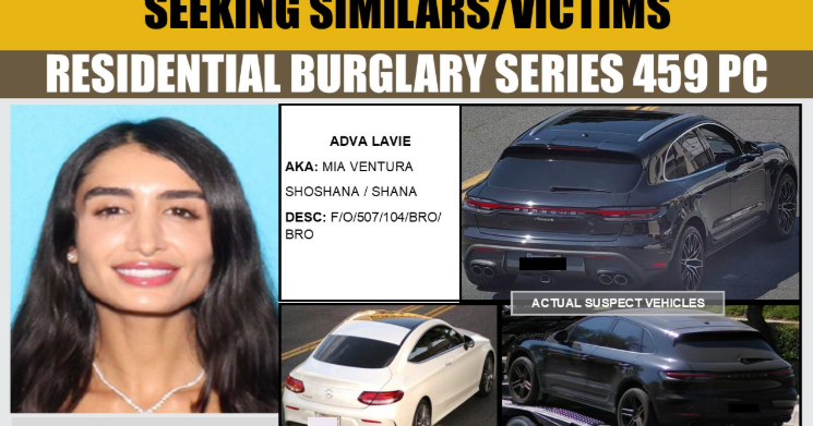 LA County woman used dating apps before burglarizing her victims, authorities say