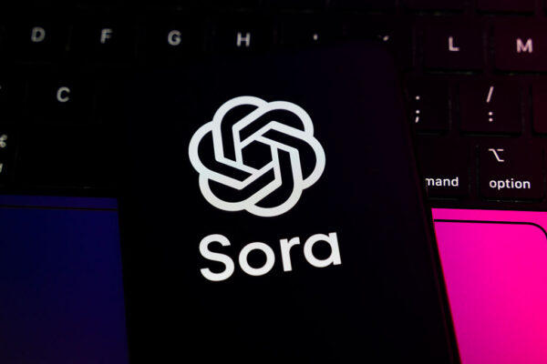 OpenAI’s Sora soars to No. 3 on the US App Store The Sora logo displays on a smartphone screen