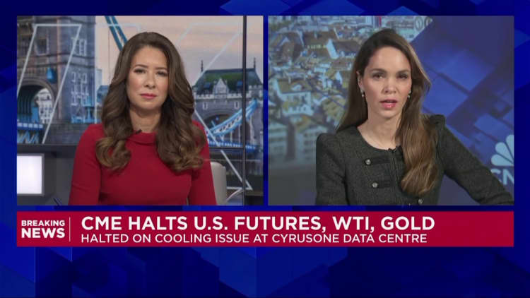 CME halts futures trading after data center issue