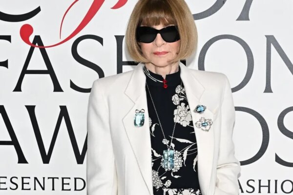 Anna Wintour attends the CFDA Fashion Awards in signature style