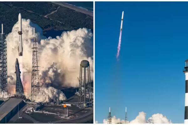 Jeff Bezos's Blue Origin sends Nasa's satellites to Mars, lands first booster