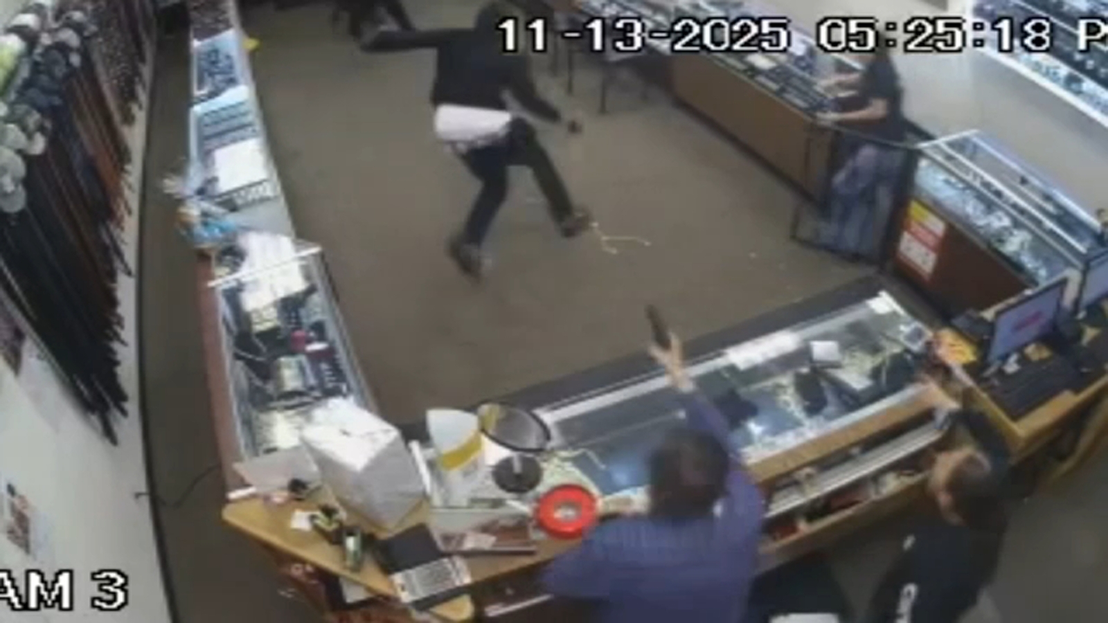 Madera jewelry store owner opens fire on group of masked robbers 