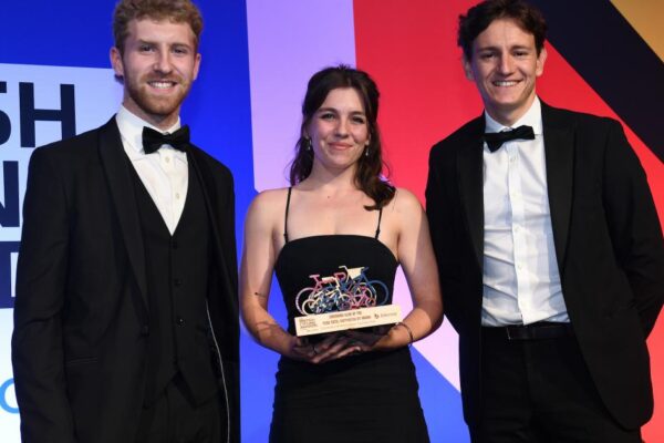 University Cycling Club President George Cottrell left thrilled