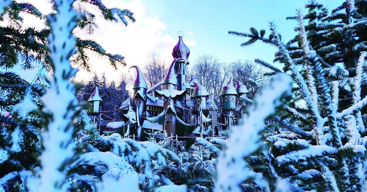 Northumberland in best UK Christmas light trails, by The Times