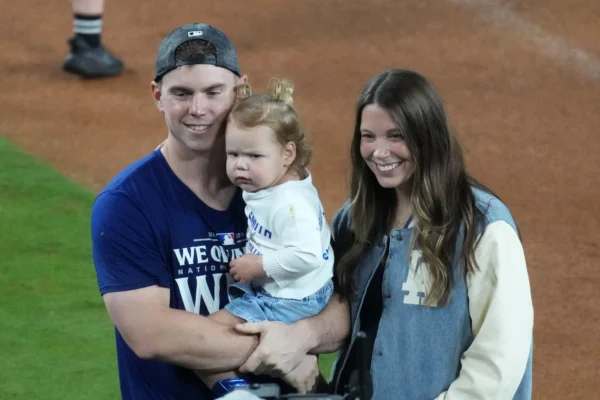 LA Dodgers' Will Smith along with wife Cara Smith (Image Via Getty)
