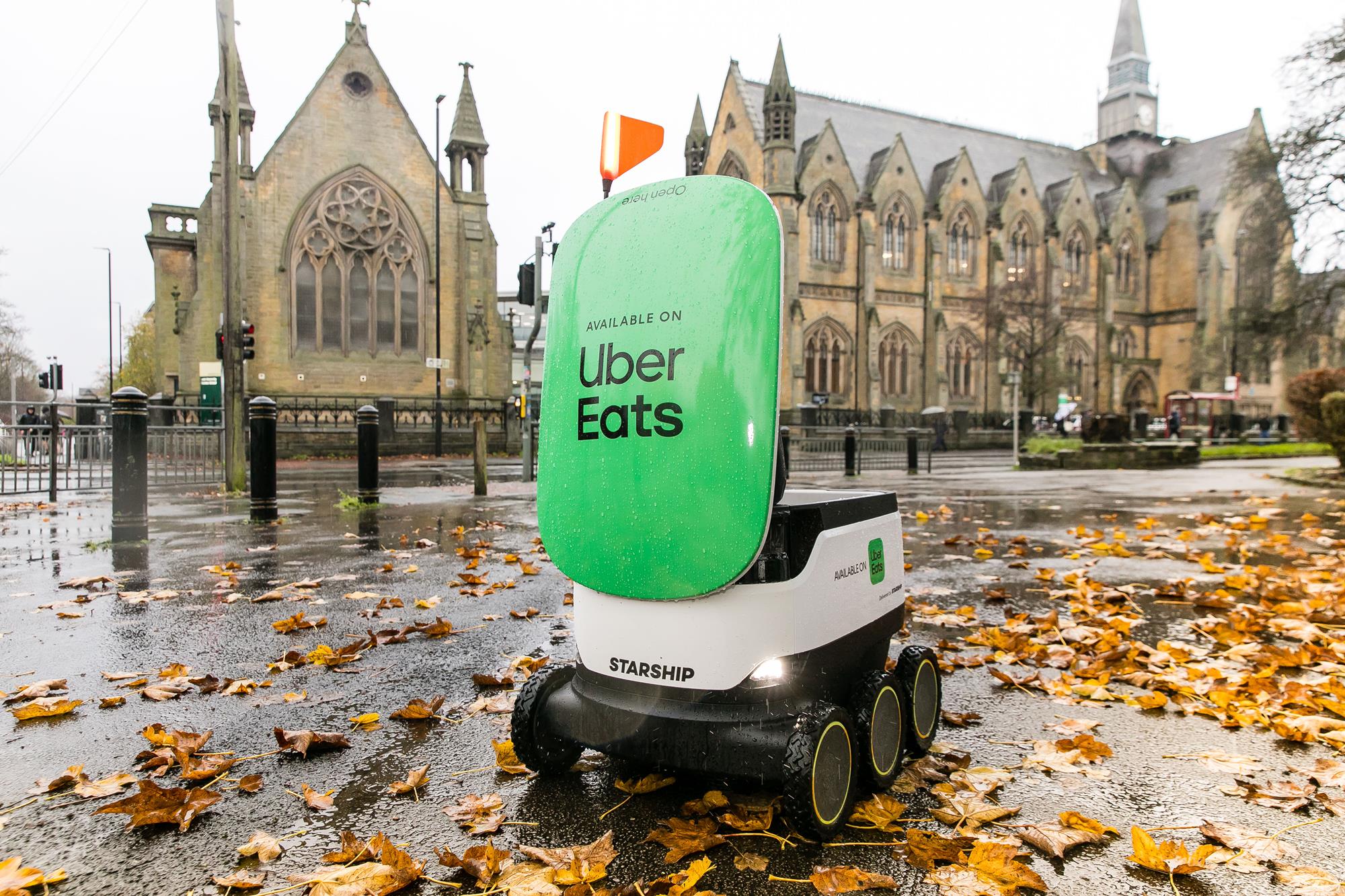 Uber unveils autonomous robots for faster UK deliveries