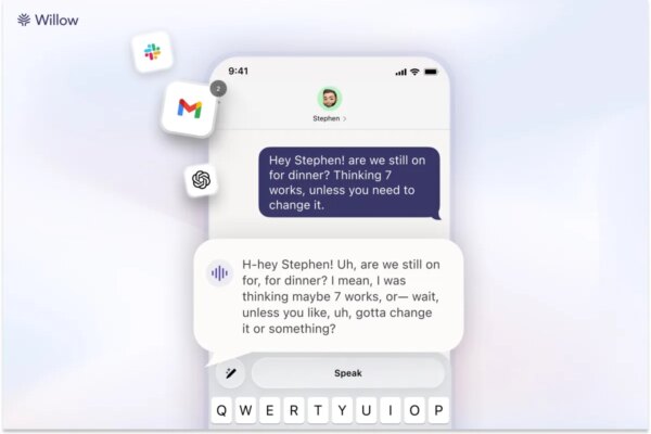 Willow's voice keyboard lets you type across all your iOS apps -- and actually edit what you said
