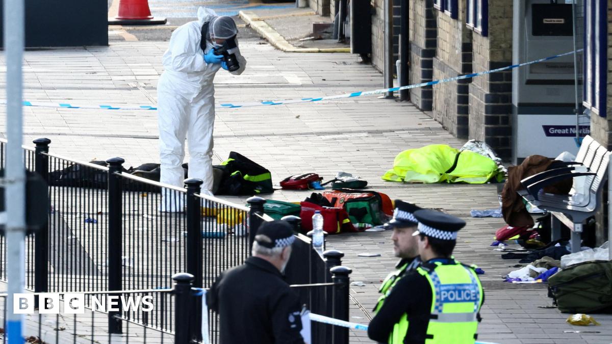 As it happened: Man, 32, treated as only suspect in train stabbing as staff member in life-threatening condition, police say