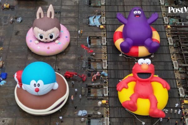 Giant Labubu, Doraemon, Elmo and Grimace are coming to Hong Kong’s harbour