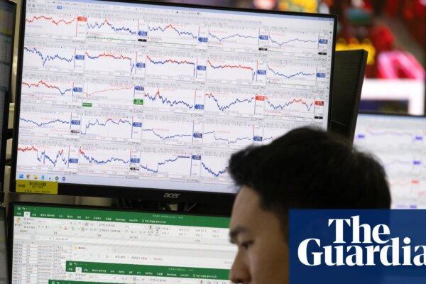 Global stock markets fall sharply over AI bubble fears | Stock markets