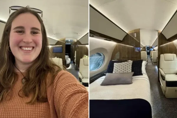 I Toured a $96 Million Private Jet. It's Like a Flying Penthouse.