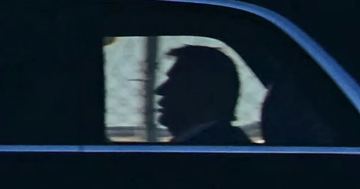 Trump's Limo Ride Had A Strange Moment, And Everyone Could See It