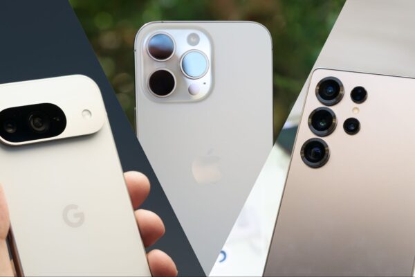 The Google Pixel 9 Pro, iPhone 16 Pro Max and Samsung Galaxy S25 Ultra